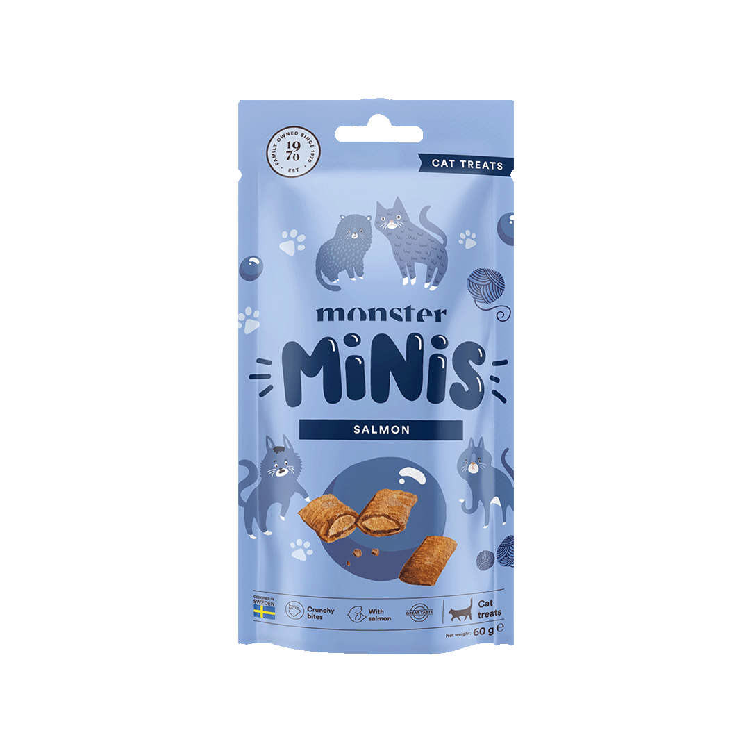 Monster Cat Minis Treats Salmon 60g - The Woof Toys