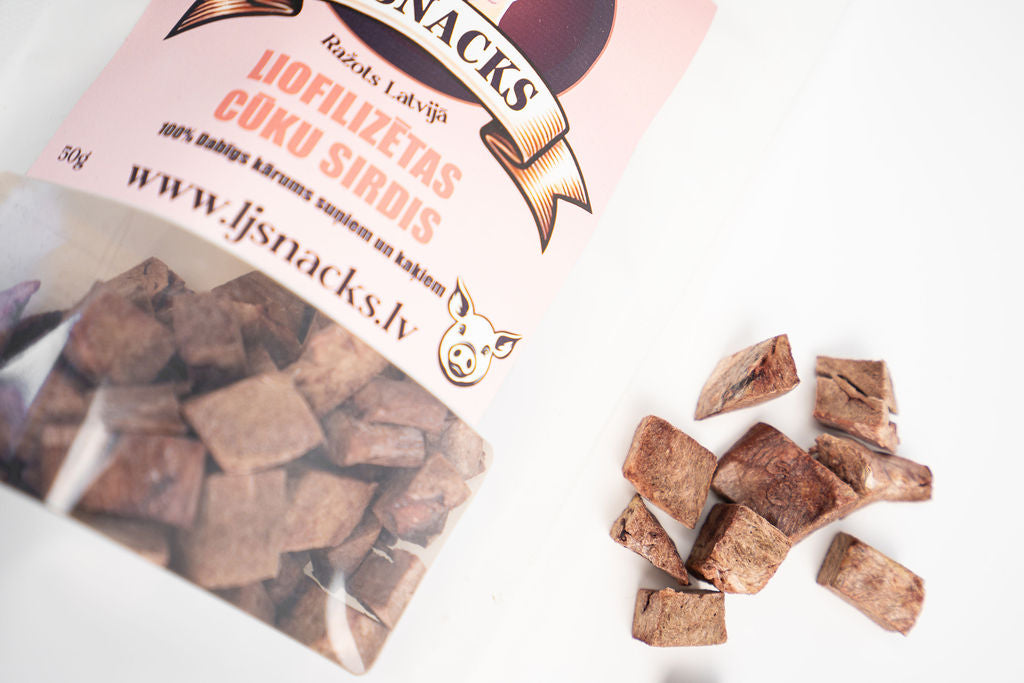 LJ Snacks Liofilizētas Cūku Sirdis 50g