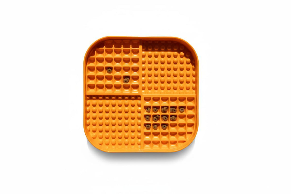 Non slip enrichment feeding bowl for dogs