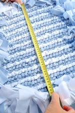 Close-up of Sniffing Mat Light Blue texture for enrichment play