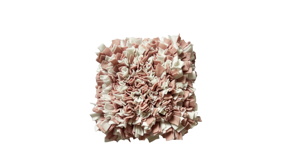 Sniffing Mat Light Pink supporting calm mealtime enrichment